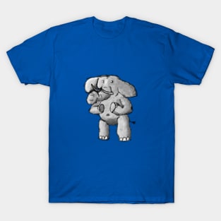 Nervous Elephant Painting T-Shirt